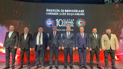Özçelik-İş Sendikası Karabük Şubesi, dün gerçekleştirilen 10.Olağan Genel Kurulu sonrası