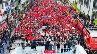 15 BİN KİŞİ KATILIM SAĞLADI… Cumhuriyet Halk Partisi mitingi, Karabük’te